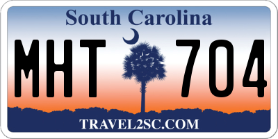 SC license plate MHT704