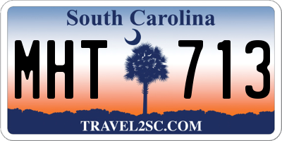 SC license plate MHT713