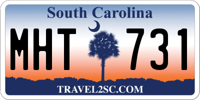SC license plate MHT731