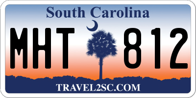 SC license plate MHT812