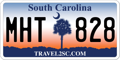 SC license plate MHT828