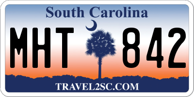 SC license plate MHT842