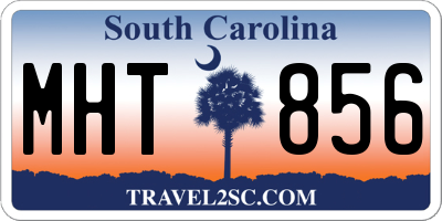 SC license plate MHT856