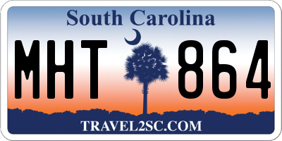 SC license plate MHT864