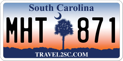 SC license plate MHT871