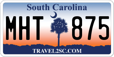 SC license plate MHT875