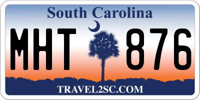SC license plate MHT876