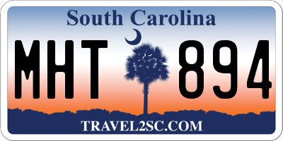 SC license plate MHT894