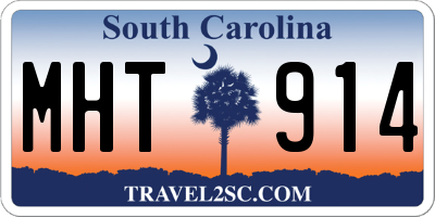 SC license plate MHT914