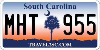 SC license plate MHT955