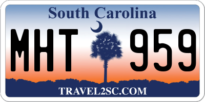 SC license plate MHT959