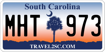 SC license plate MHT973