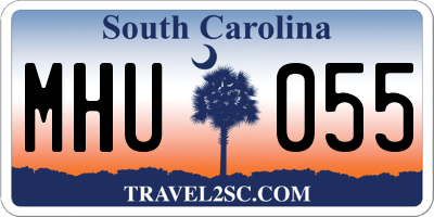 SC license plate MHU055