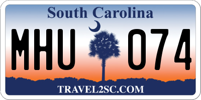 SC license plate MHU074
