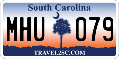 SC license plate MHU079