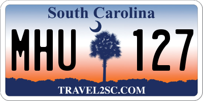 SC license plate MHU127