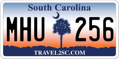 SC license plate MHU256