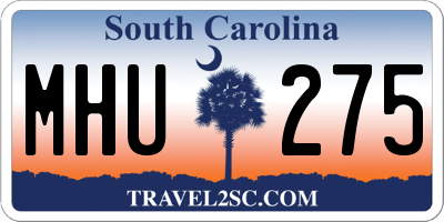 SC license plate MHU275