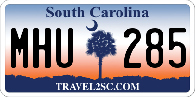 SC license plate MHU285