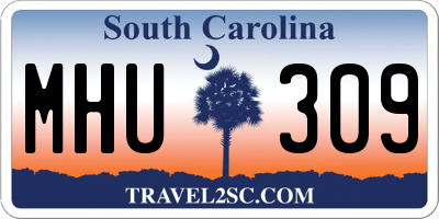 SC license plate MHU309