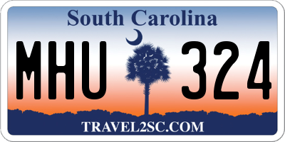 SC license plate MHU324