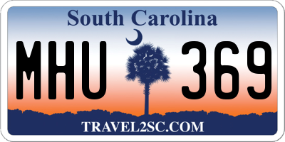 SC license plate MHU369