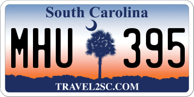 SC license plate MHU395