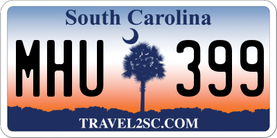 SC license plate MHU399