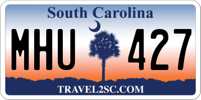 SC license plate MHU427