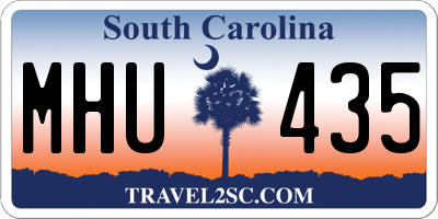 SC license plate MHU435