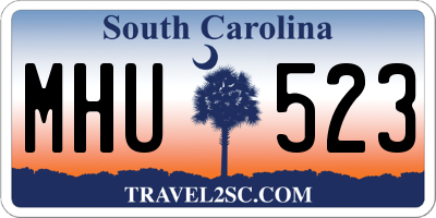SC license plate MHU523