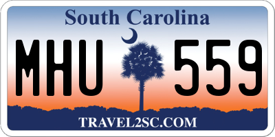 SC license plate MHU559
