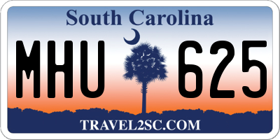 SC license plate MHU625
