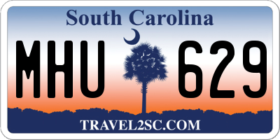 SC license plate MHU629