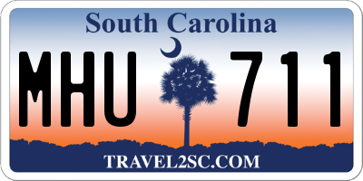 SC license plate MHU711