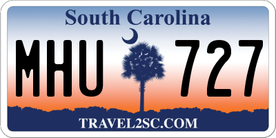 SC license plate MHU727