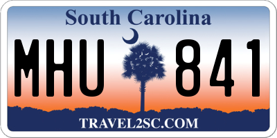 SC license plate MHU841