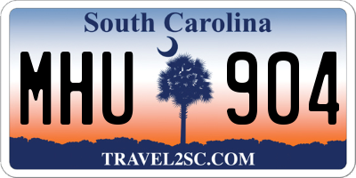 SC license plate MHU904