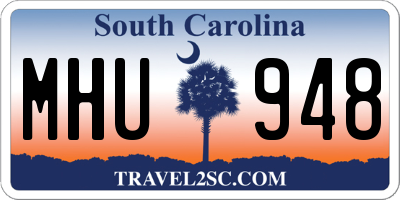 SC license plate MHU948