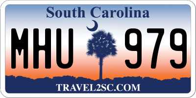 SC license plate MHU979