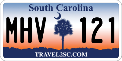 SC license plate MHV121