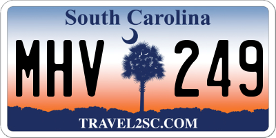 SC license plate MHV249