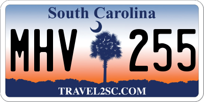 SC license plate MHV255
