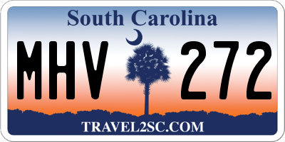 SC license plate MHV272
