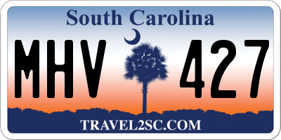 SC license plate MHV427