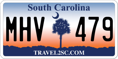 SC license plate MHV479