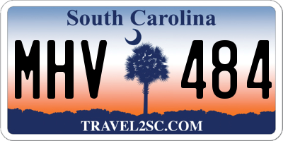 SC license plate MHV484