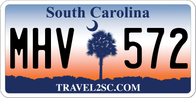 SC license plate MHV572