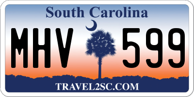 SC license plate MHV599