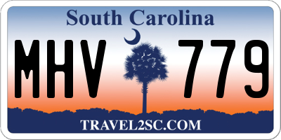 SC license plate MHV779